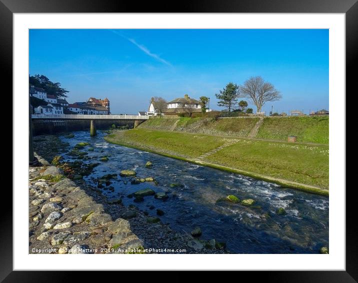 Village by the Sea Framed Mounted Print by Jane Metters