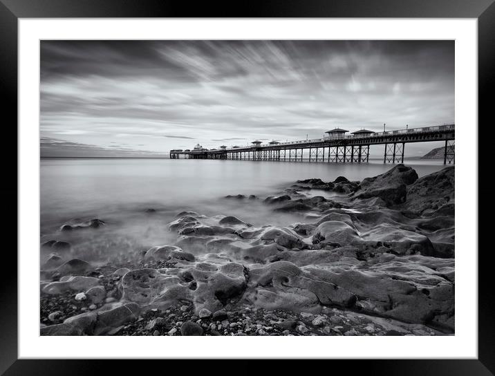 Llandudno Pier at Low tide Framed Mounted Print by Stephen Conway
