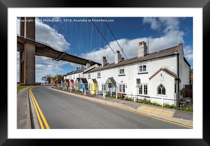 Hessle Foreshore and the Humber Bridge Framed Mounted Print by K7 Photography