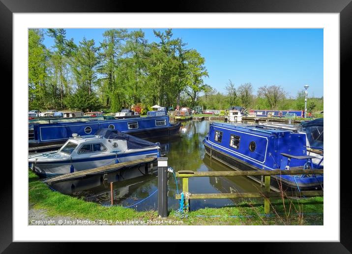 Goytre Wharf Framed Mounted Print by Jane Metters
