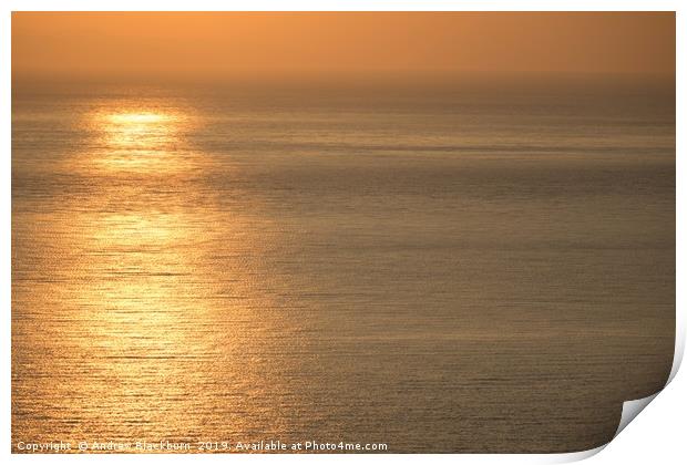 A Mediterranean sunrise...  Print by Andy Blackburn