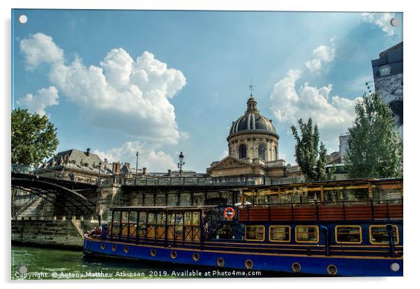 Paris in Colour Acrylic by Antony Atkinson