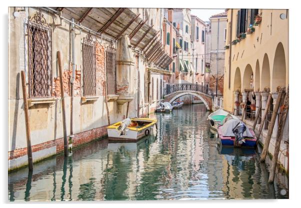 Venice Canal Acrylic by Graham Custance