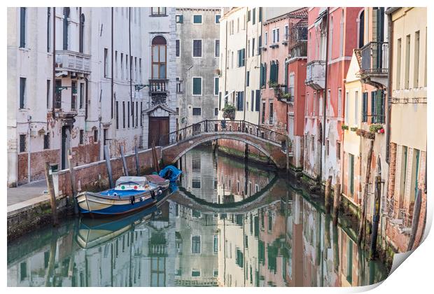 Venice Canal Print by Graham Custance