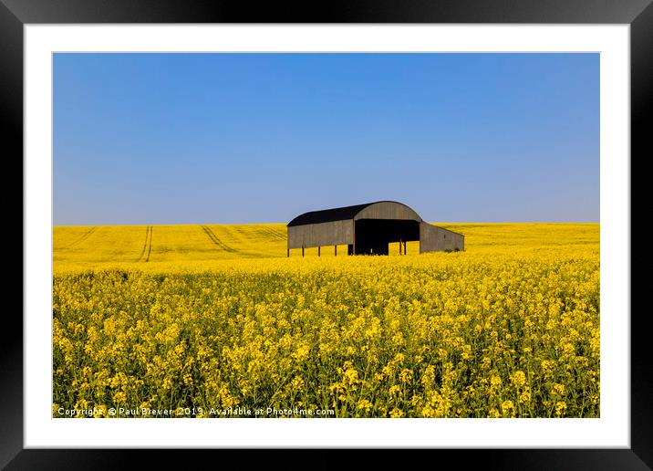 Dutch Barn Sixpenny Handley Framed Mounted Print by Paul Brewer