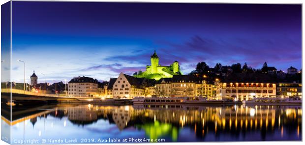 Schaffhausen Panorama Canvas Print by DiFigiano Photography