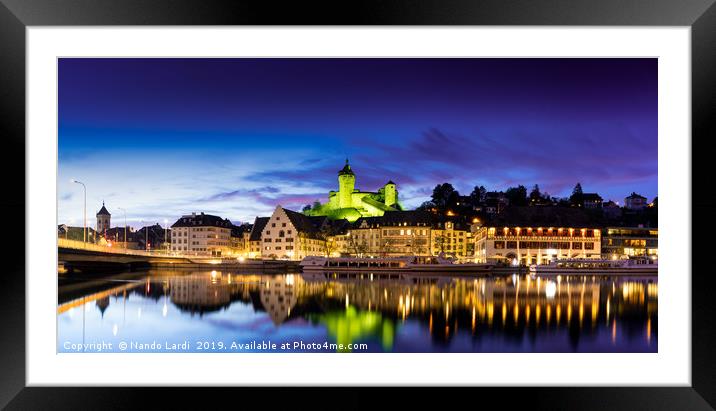Schaffhausen Panorama Framed Mounted Print by DiFigiano Photography