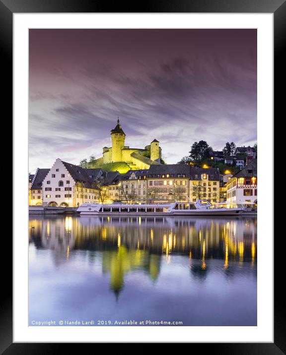 Schaffhausen Sunset Framed Mounted Print by DiFigiano Photography
