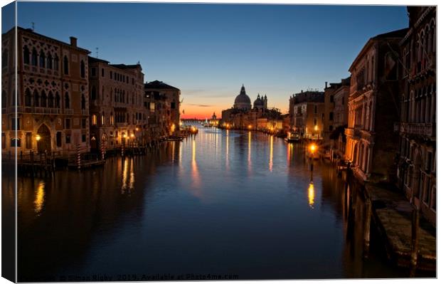 View From Accademia Bridge Canvas Print by Simon Rigby
