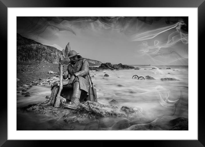 Tommy at Seaham making waves Framed Mounted Print by JC studios LRPS ARPS