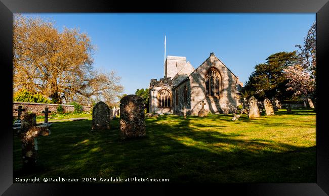 Stinsford Church Dorset Framed Print by Paul Brewer