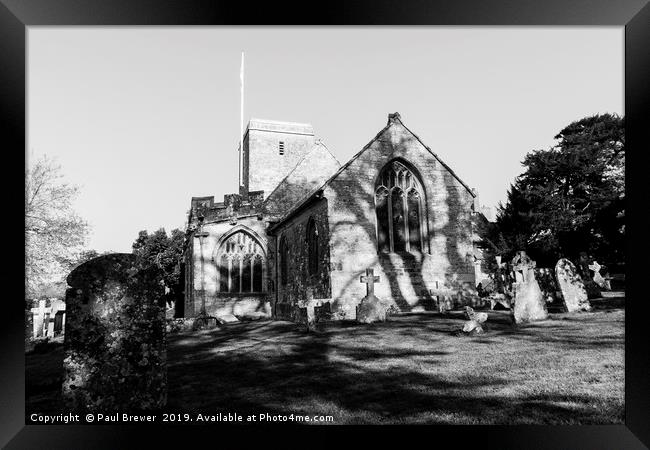Stinsford Church Dorset Framed Print by Paul Brewer