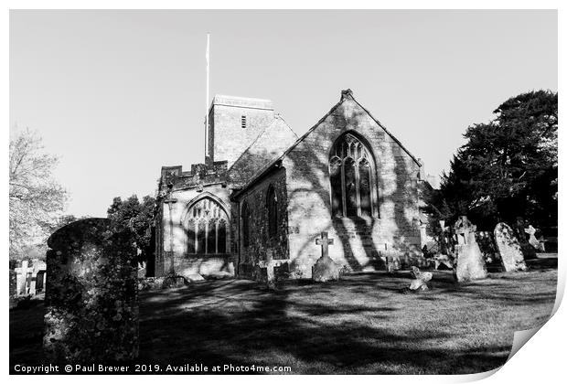 Stinsford Church Dorset Print by Paul Brewer