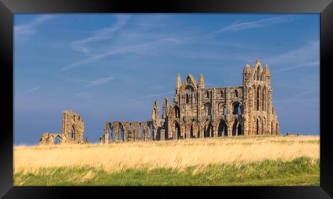 Ancient Echoes of Whitby Abbey Framed Print by Kevin Elias