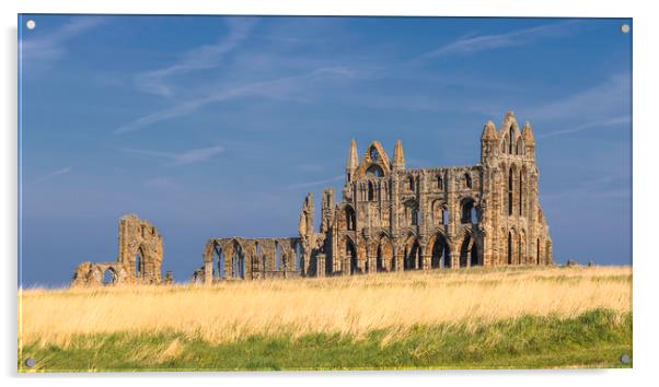 Ancient Echoes of Whitby Abbey Acrylic by Kevin Elias