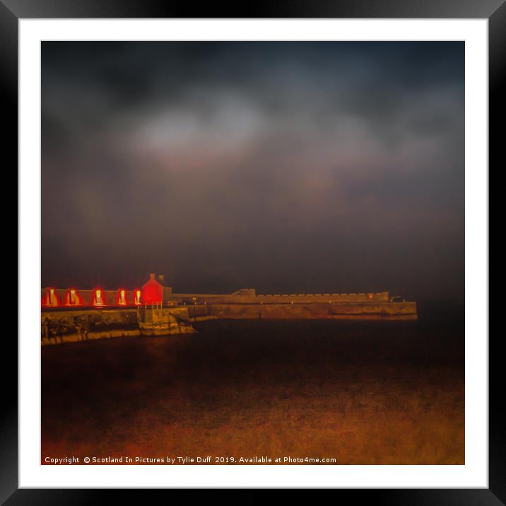 The Lights of Saltcoats Harbour Framed Mounted Print by Tylie Duff Photo Art