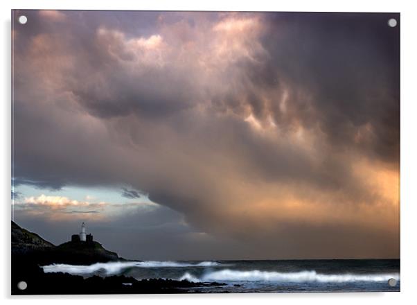 STORM OVER BRACELET BAY Acrylic by Anthony R Dudley (LRPS)