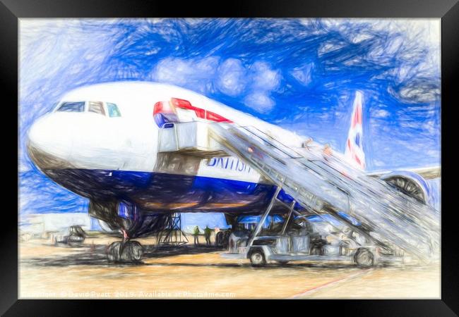 Boeing 777 Art Framed Print by David Pyatt