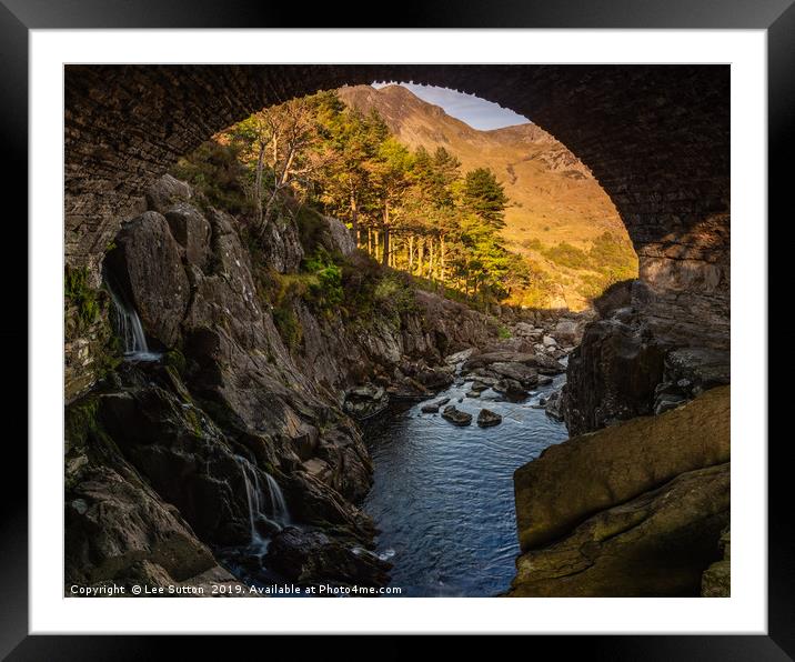 Under the Bridge Framed Mounted Print by Lee Sutton