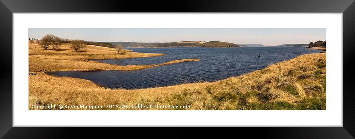 Kielder Water Northumberland (Panoramic) Framed Mounted Print by Kevin Maughan
