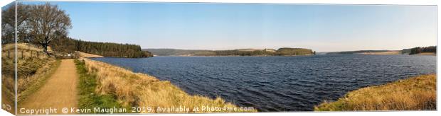 Kielder Water Northumberland (Panoramic) Canvas Print by Kevin Maughan