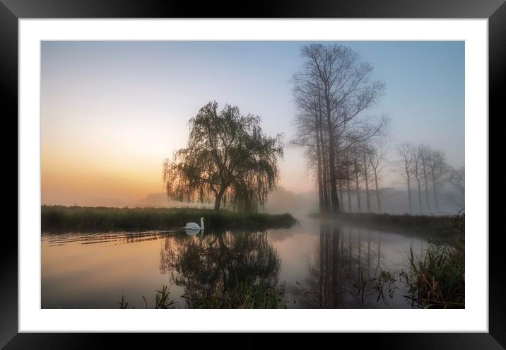 Early morning mist on the commute to Bintree mill  Framed Mounted Print by Gary Pearson