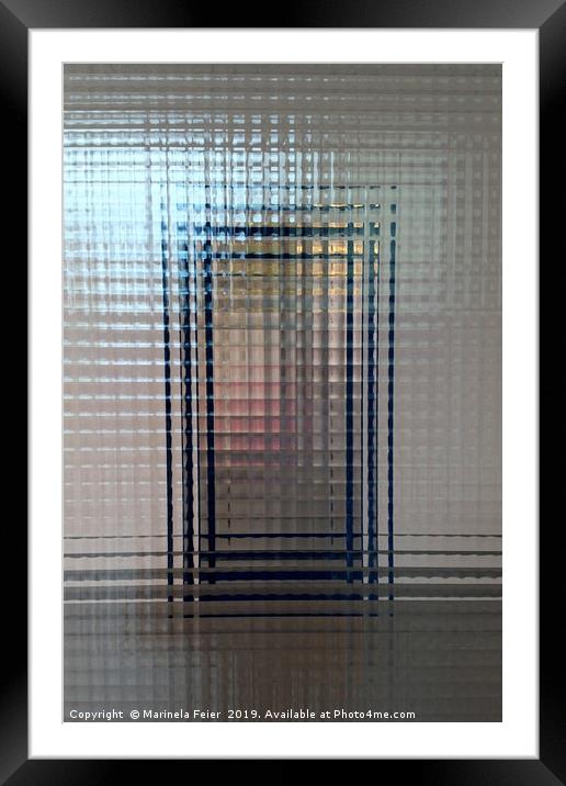 Through glass doors Framed Mounted Print by Marinela Feier
