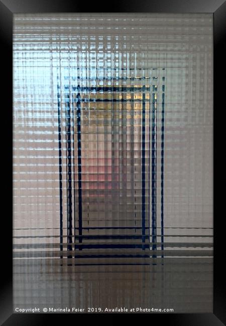 Through glass doors Framed Print by Marinela Feier