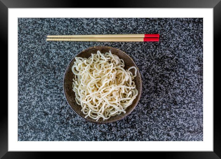 Noodles 3 Framed Mounted Print by Steve Purnell