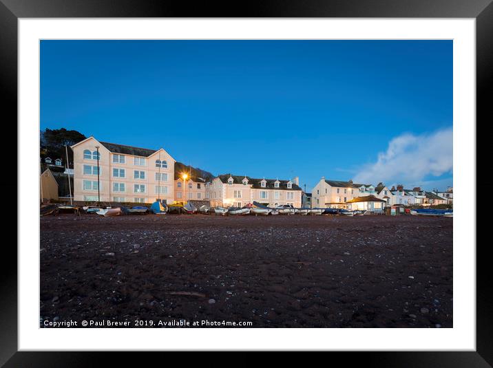 Shaldon and Teignmouth Framed Mounted Print by Paul Brewer