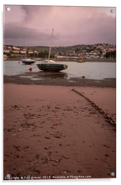 Shaldon and Teignmouth Boats Acrylic by Paul Brewer