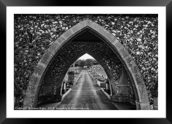 Central Archway, Newhaven Church Framed Mounted Print by Simon Rigby