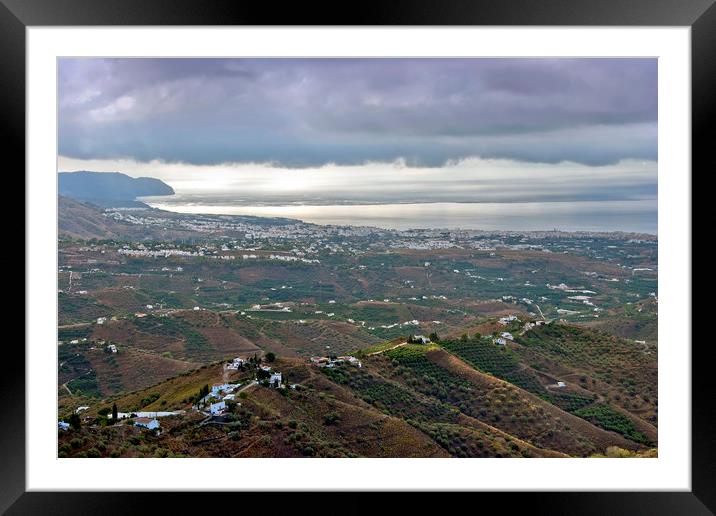 Nerja Andalusia Costa Del Sol Spain Framed Mounted Print by Andy Evans Photos