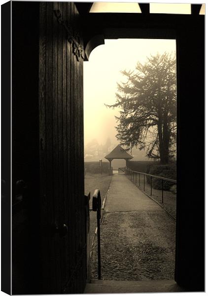 view from the church Canvas Print by Dawn Cox