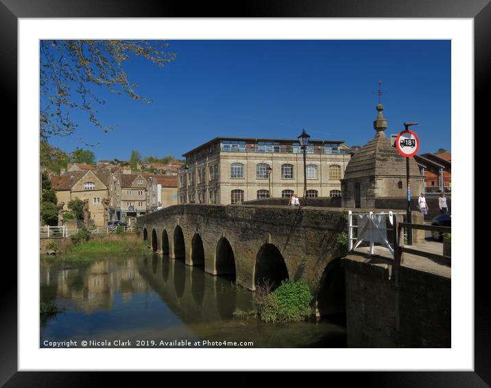 The Town Bridge Framed Mounted Print by Nicola Clark