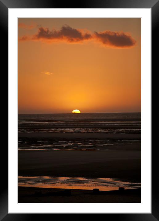 Golden sunset Framed Mounted Print by S Fierros