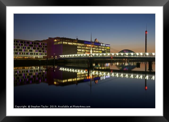 BBC Scotland Studio's Framed Mounted Print by Stephen Taylor