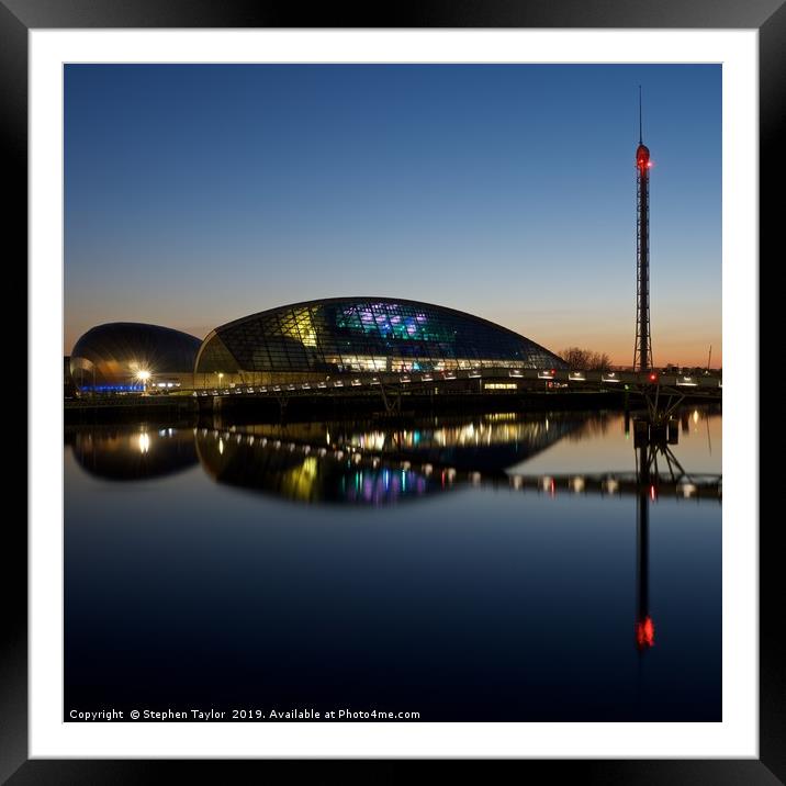 Glasgow Science Centre Framed Mounted Print by Stephen Taylor
