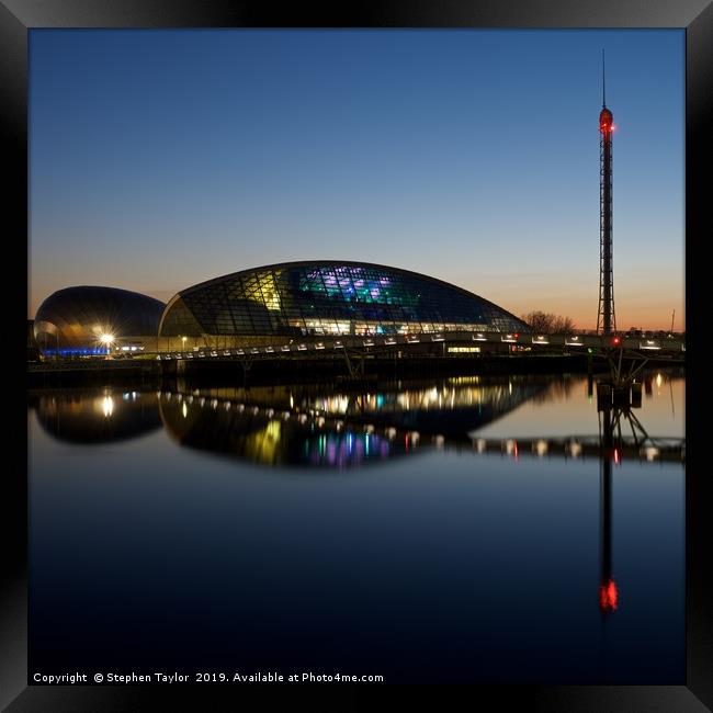 Glasgow Science Centre Framed Print by Stephen Taylor