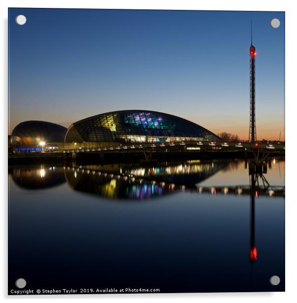 Glasgow Science Centre Acrylic by Stephen Taylor