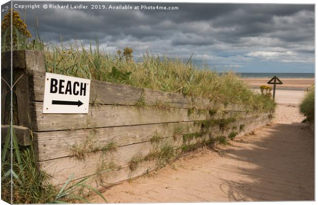 To The Beach Canvas Print by Richard Laidler