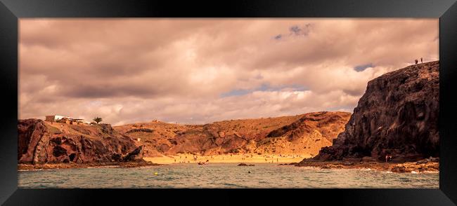 The mouth of Papagayo beach Framed Print by Naylor's Photography
