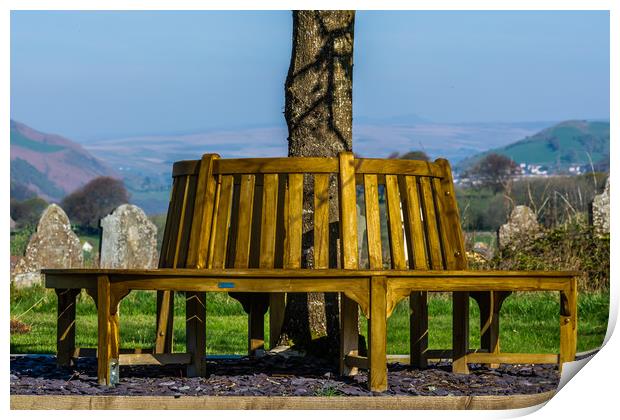 Peaceful Haven Under the Tree Print by Steve Purnell