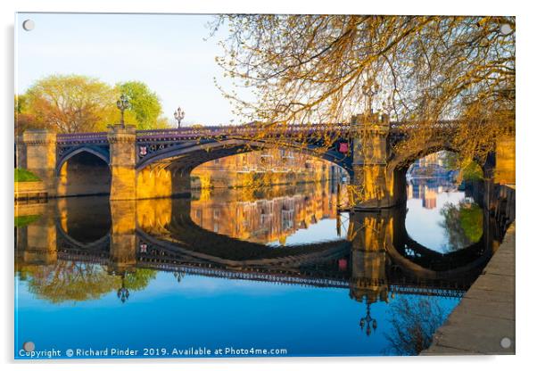 Skeldergate Bridge, York. Acrylic by Richard Pinder