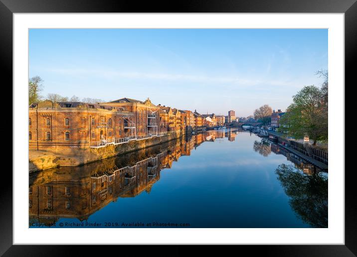 River Ouse, York Framed Mounted Print by Richard Pinder
