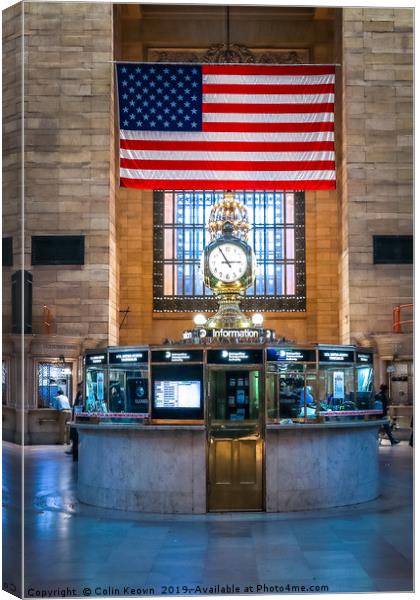 Grand Central Terminal Canvas Print by Colin Keown