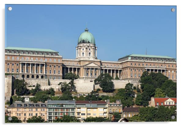 Royal castle Budapest landmark Hungary Acrylic by goce risteski