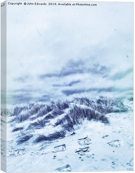 Blue Dunes Canvas Print by John Edwards