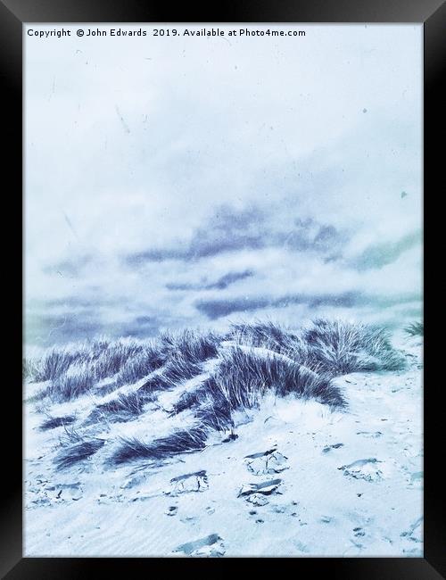Blue Dunes Framed Print by John Edwards