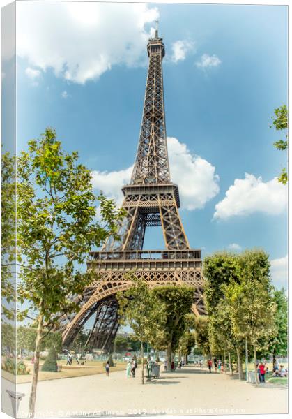 The Eiffel Tower Canvas Print by Antony Atkinson